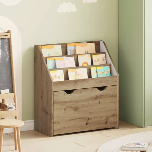  Gyerek Könyvespolc Artisan tölgy 60 x 29,5 x 69 cm Faanyag