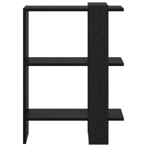  Könyvespolc Fekete tölgy 52 x 25 x 71,5 cm Faanyag