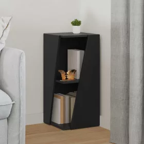  Oldalsó polc Fekete 33 x 32 x 70,5 cm Faanyag