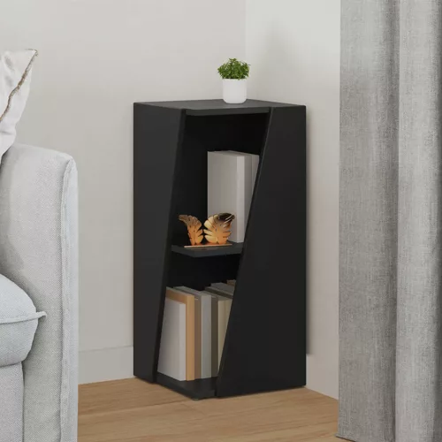  Oldalsó polc Fekete 33 x 32 x 70,5 cm Faanyag