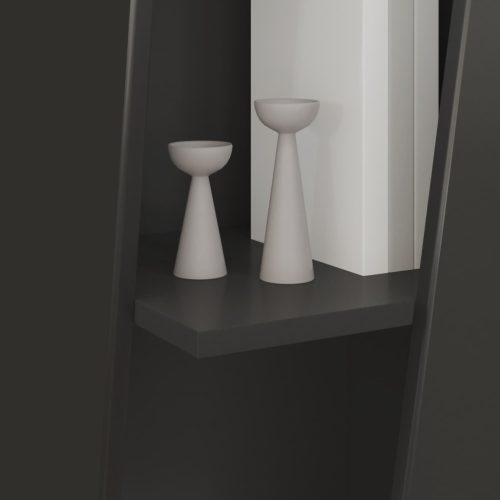  Oldalsó polc Fekete 33 x 32 x 100,5 cm Faanyag