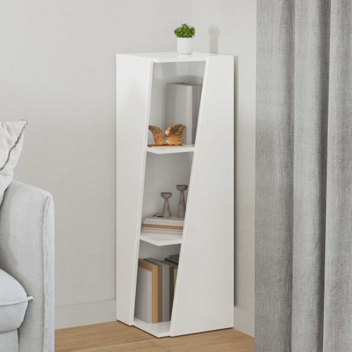  Oldalsó polc Magas Fényű Fehér 33 x 32 x 100,5 cm Faanyag