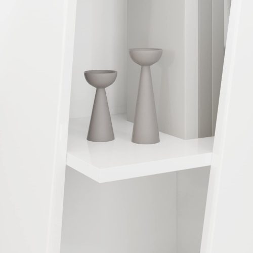  Oldalsó polc Magas Fényű Fehér 33 x 32 x 100,5 cm Faanyag