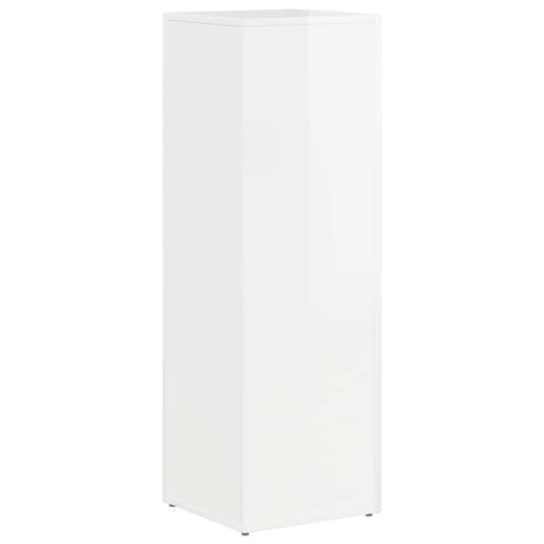  Oldalsó polc Magas Fényű Fehér 33 x 32 x 100,5 cm Faanyag