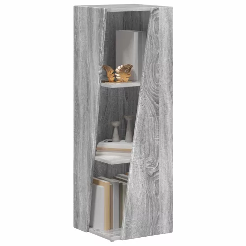  Oldalsó polc Szürke Sonoma 33 x 32 x 100,5 cm Faanyag