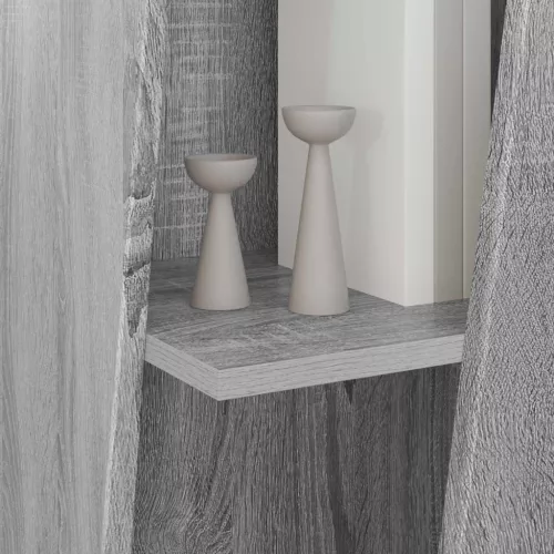  Oldalsó polc Szürke Sonoma 33 x 32 x 100,5 cm Faanyag