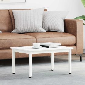  Dohányzóasztal Fehér 60 x 50 x 36 cm Tömör fenyőfa