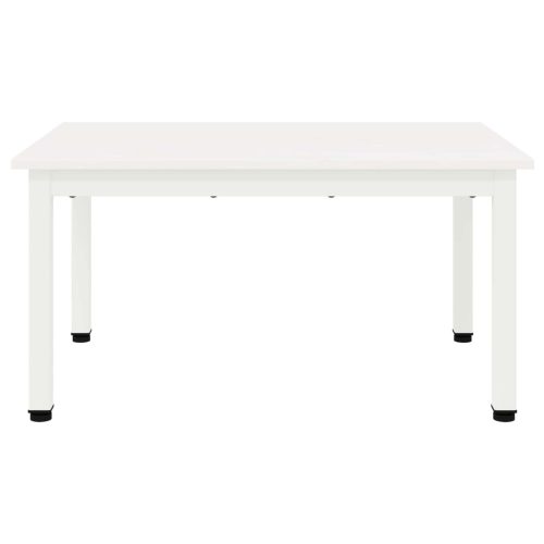  Dohányzóasztal Fehér 60 x 50 x 36 cm Tömör fenyőfa