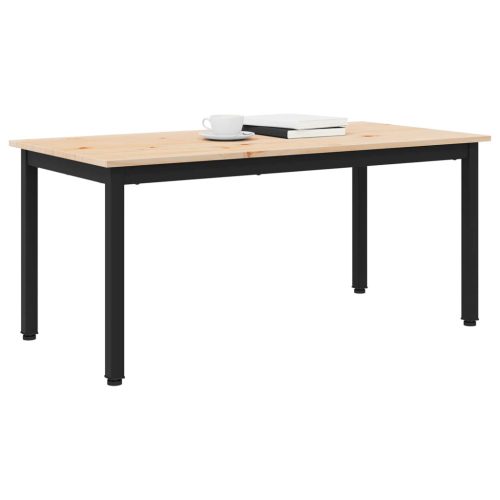  Dohányzóasztal Természetes 100 x 50 x 45 cm Tömör fenyőfa