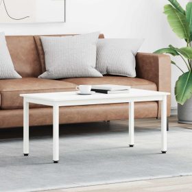  Dohányzóasztal Fehér 100 x 50 x 45 cm Tömör fenyőfa