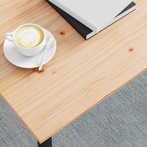  Dohányzóasztal Természetes 80 x 80 x 45 cm Tömör fenyőfa