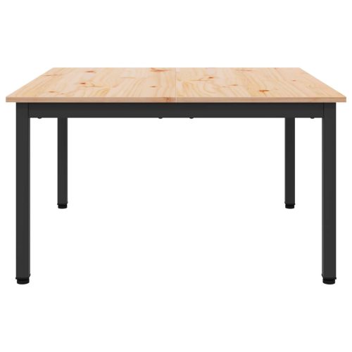  Dohányzóasztal Természetes 80 x 80 x 45 cm Tömör fenyőfa