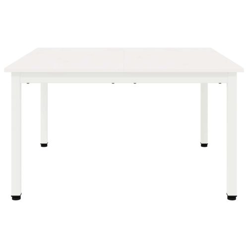  Dohányzóasztal Fehér 80 x 80 x 45 cm Tömör fenyőfa