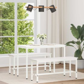  Étkezőasztal Fehér 110 x 55 x 75 cm Tömör fenyőfa