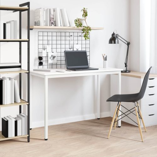  Étkezőasztal Fehér 110 x 55 x 75 cm Tömör fenyőfa