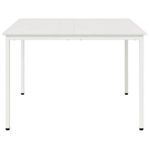  Étkezőasztal Fehér 110 x 110 x 75 cm Tömör fenyőfa