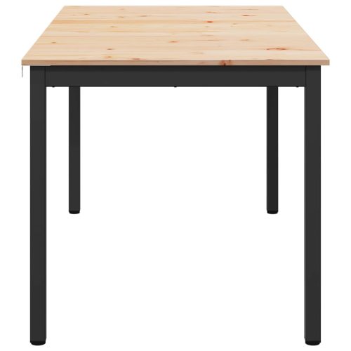  Étkezőasztal Természetes 150 x 90 x 75 cm Tömör fenyőfa