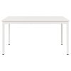  Étkezőasztal Fehér 150 x 90 x 75 cm Tömör fenyőfa