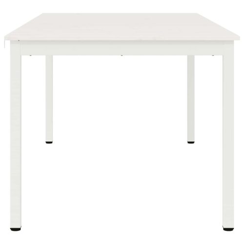  Étkezőasztal Fehér 180 x 90 x 75 cm Tömör fenyőfa