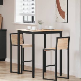  Bárasztal Természetes 110 x 55 x 105 cm Tömör fenyőfa