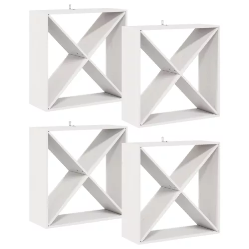  Borágas 4 pcs Fehér 62 x 25 x 62 cm Tömör fenyőfa