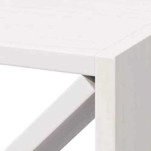  Borágas 4 pcs Fehér 62 x 25 x 62 cm Tömör fenyőfa