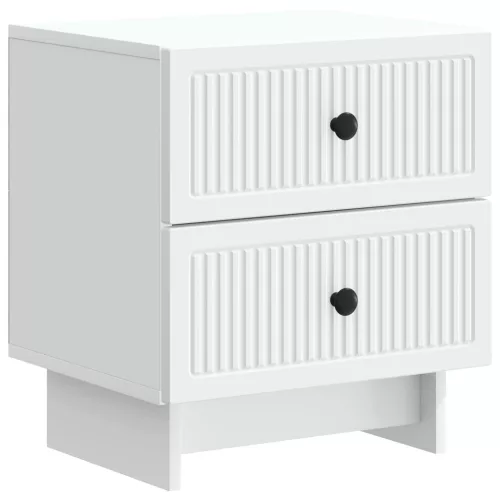  Éjjeliszekrény 2 pcs Fehér 43 x 34,5 x 47,5 cm Szerelt Fa