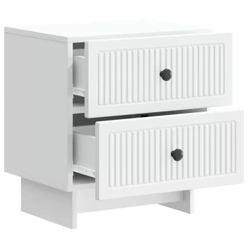  Éjjeliszekrény 2 pcs Fehér 43 x 34,5 x 47,5 cm Szerelt Fa