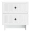  Éjjeliszekrény 2 pcs Fehér 43 x 34,5 x 47,5 cm Szerelt Fa