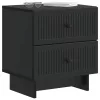  Éjjeliszekrény 2 pcs Fekete 43 x 34,5 x 47,5 cm Szerelt Fa