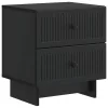  Éjjeliszekrény 2 pcs Fekete 43 x 34,5 x 47,5 cm Szerelt Fa