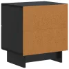  Éjjeliszekrény 2 pcs Fekete 43 x 34,5 x 47,5 cm Szerelt Fa