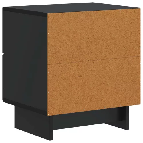  Éjjeliszekrény 2 pcs Fekete 43 x 34,5 x 47,5 cm Szerelt Fa