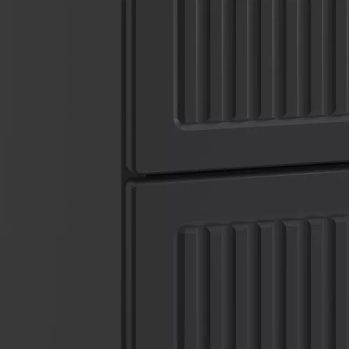  Éjjeliszekrény 2 pcs Fekete 43 x 34,5 x 47,5 cm Szerelt Fa