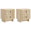  Éjjeliszekrény fiókkal 2 pcs Sonoma Tölgy 43 x 34,5 x 47,5 cm
