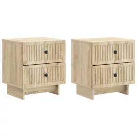    Éjjeliszekrény fiókkal 2 pcs Sonoma Tölgy 43 x 34,5 x 47,5 cm