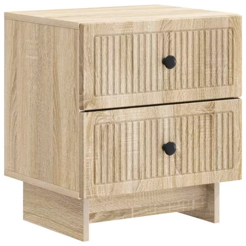  Éjjeliszekrény fiókkal 2 pcs Sonoma Tölgy 43 x 34,5 x 47,5 cm