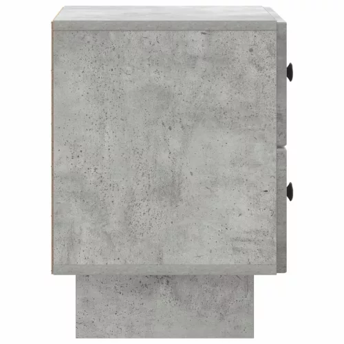  Éjjeliszekrény 2 pcs Betonszürke 43 x 34,5 x 47,5 cm Szerelt Fa