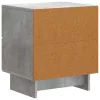  Éjjeliszekrény 2 pcs Betonszürke 43 x 34,5 x 47,5 cm Szerelt Fa