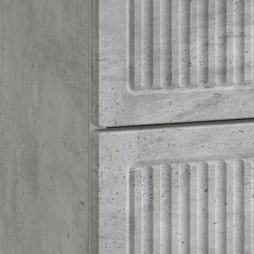  Éjjeliszekrény 2 pcs Betonszürke 43 x 34,5 x 47,5 cm Szerelt Fa