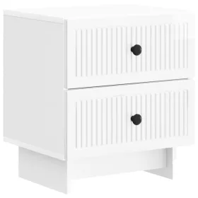    Éjjeliszekrény Magasfényű Fehér 43 x 34,5 x 47,5 cm Szerelt Fa