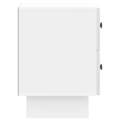  Éjjeliszekrény Magasfényű Fehér 43 x 34,5 x 47,5 cm Szerelt Fa