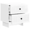  Éjjeliszekrény 2 pcs Magasfényű Fehér 43 x 34,5 x 47,5 cm