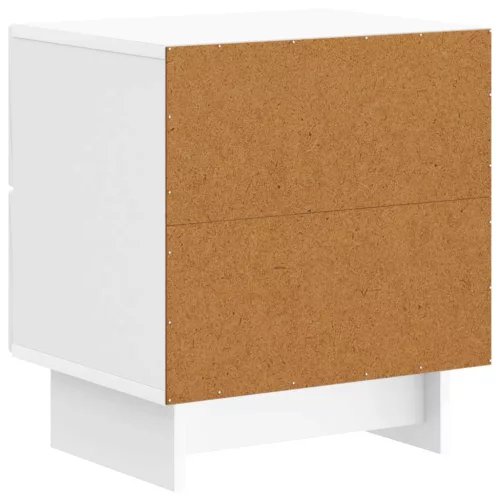  Éjjeliszekrény 2 pcs Magasfényű Fehér 43 x 34,5 x 47,5 cm