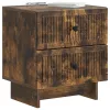  Éjjeliszekrény fiókkal 2 pcs Füstös Tölgy 43 x 34,5 x 47,5 cm