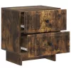  Éjjeliszekrény fiókkal 2 pcs Füstös Tölgy 43 x 34,5 x 47,5 cm
