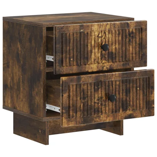  Éjjeliszekrény fiókkal 2 pcs Füstös Tölgy 43 x 34,5 x 47,5 cm