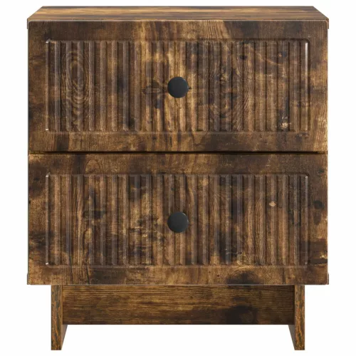  Éjjeliszekrény fiókkal 2 pcs Füstös Tölgy 43 x 34,5 x 47,5 cm