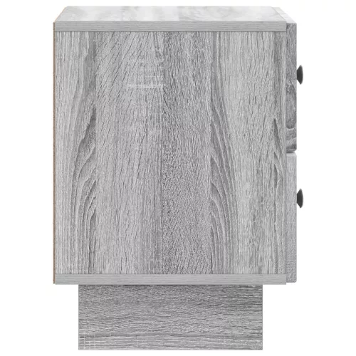  Éjjeliszekrény fiókkal 2 pcs Szürke Sonoma 43 x 34,5 x 47,5 cm
