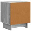  Éjjeliszekrény fiókkal 2 pcs Szürke Sonoma 43 x 34,5 x 47,5 cm